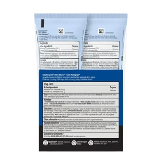 Neutrogena Ultra Sheer Sunscreen - SPF 70 - 2pk/88ml image {1}