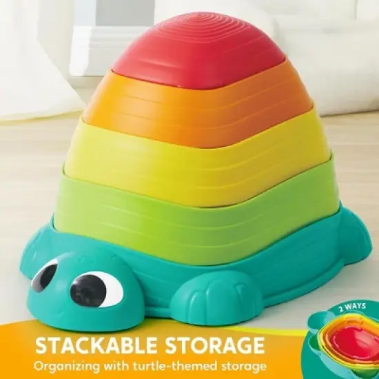 Joyfy Turtle Balance Stepping Stones for Kids - 2 Styles, Toddler Obstacle Course Coordination Sensory Game Indoor Outdoor Play Toys for Kids Age 3+ image {2}