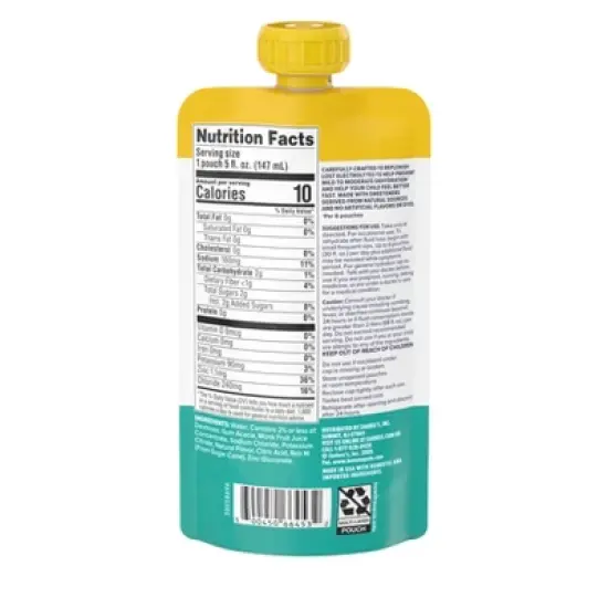 Zarbee's Triple Action Liquid Hydration Pouches - Strawberry Lemonade - 5 fl oz/3ct image {10}