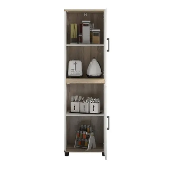 Canturbury Kitchen Pantry Cabinet White - Room & Joy image {4}
