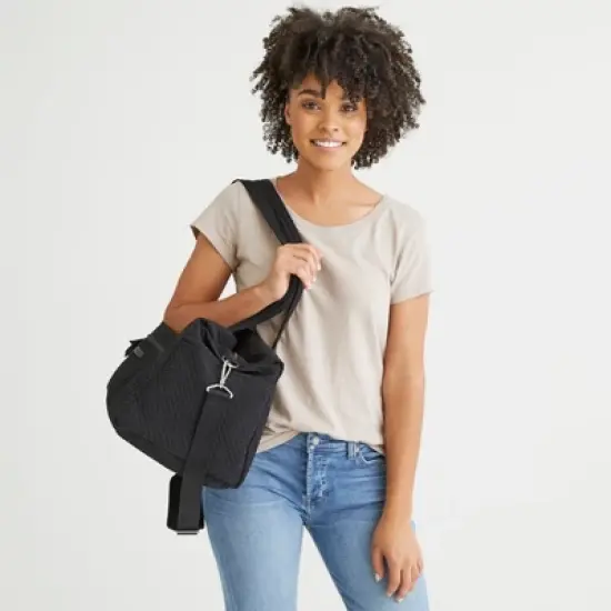 Vera Bradley Women's Microfiber Medium Travel Duffel Bag image {5}