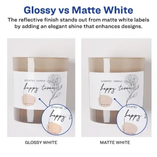 Avery Address Labels, Glossy White, 1" x 2-5/8", 300 Total (6525) image {2}