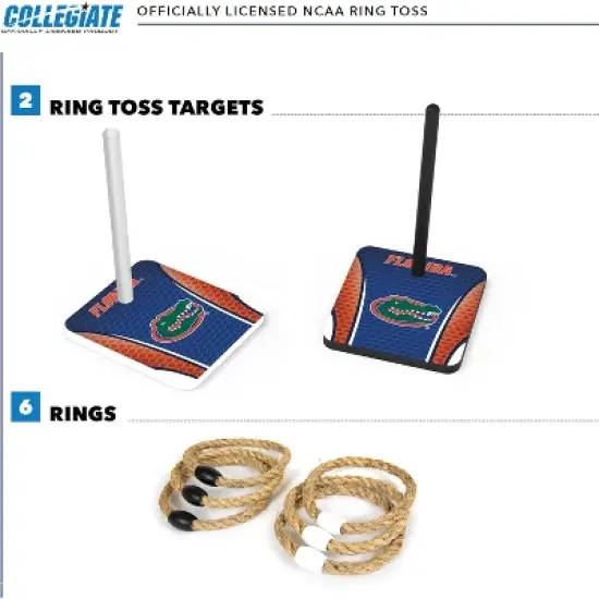 NCAA Florida Gators Solid Wood Quoits Toss Game image {1}