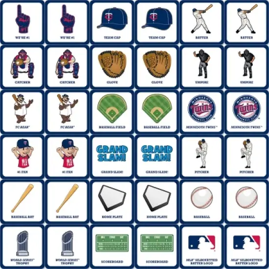 MasterPieces Officially Licensed MLB Minnesota Twins Matching Game for Kids and Families image {2}