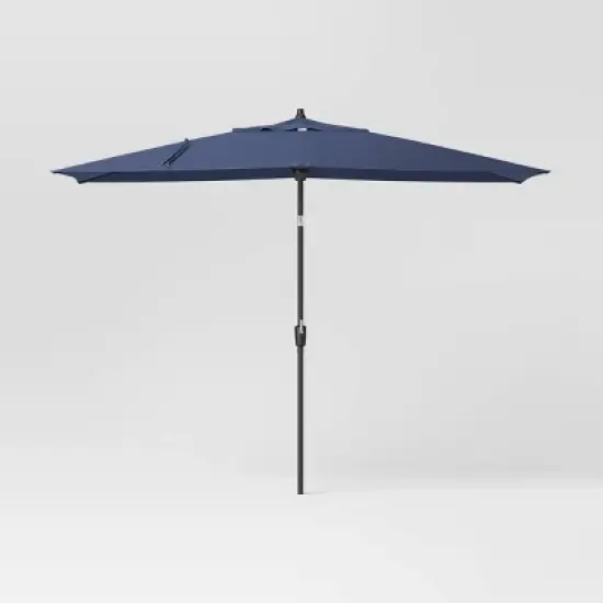 10'x6' Rectangular Market Patio Umbrella - Black Pole - Threshold&trade; image {10}