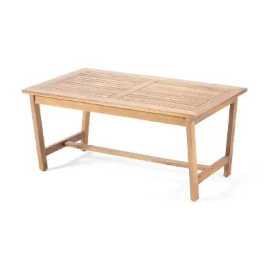 Panama 8pc Acacia Wood Chat Set with Coffee Table - Teak/Dark Gray - Christopher Knight Home image {5}