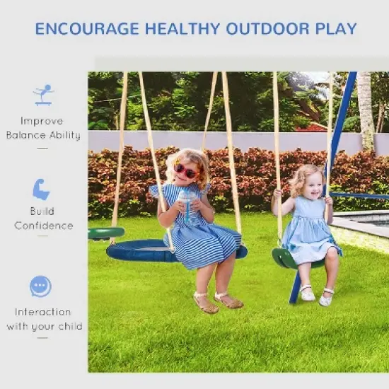 Dexmalle 616 lbs Swing Set for Backyard image {4}