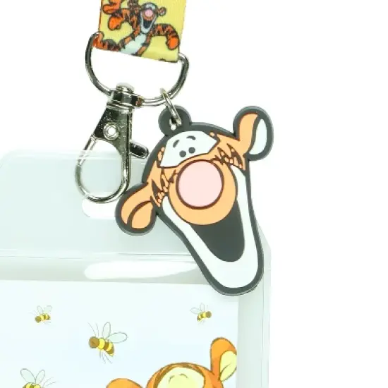 Disney Winnie the Pooh Bouncing Tigger Breakaway Lanyard ID Badge Holder image {2}