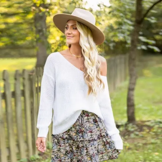 Women's Ditsy Floral Drawstring A-Line Skirt - Cupshe image {6}