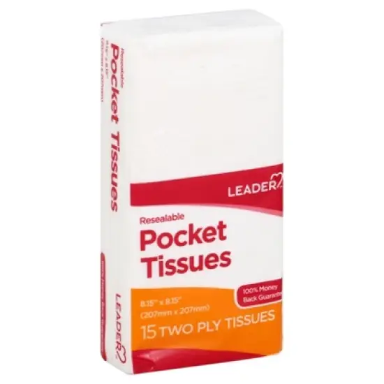 Leader Pocket Tissues 15 ea image {7}