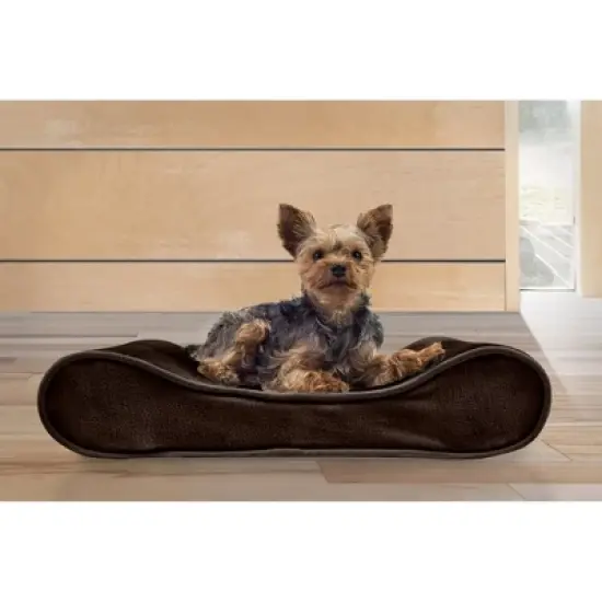 FurHaven Microvelvet Luxe Lounger Orthopedic Pet Bed for Dogs & Cats image {2}