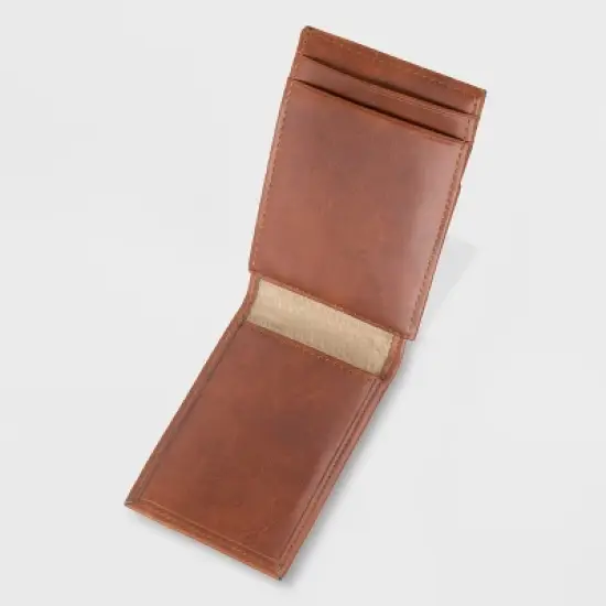 Wide Mag Curved Pocket Wallet - Goodfellow & Co&trade; Tan One Size image {2}