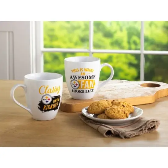 Evergreen Pittsburgh Steelers, Ceramic Cup O'Java 17oz Gift Set image {5}