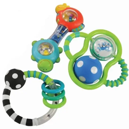 Kaplan Early Learning Baby Grasp & Explore Textured Rattle Set image {2}