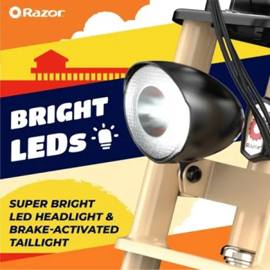 Razor Rambler Step Over Electric Scooter - Beige image {6}