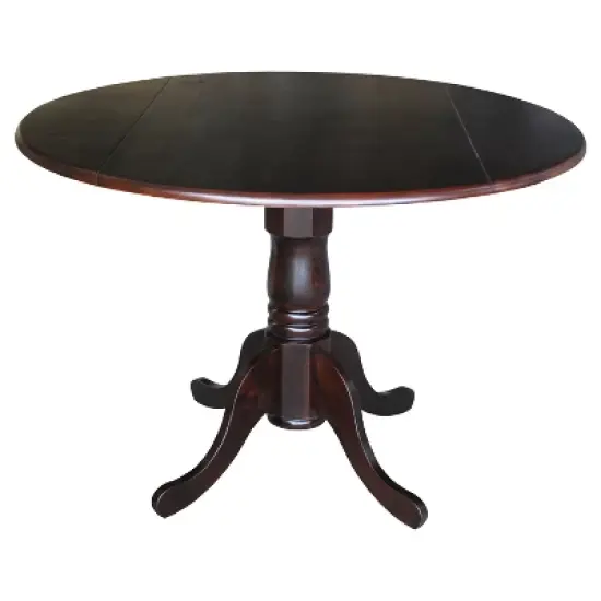 42" Mason Round Dual Drop Leaf Dining Table - International Concepts image {26}