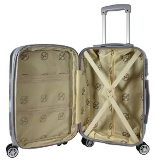 World Traveler Destination 2-Piece Carry-on Hardside Spinner Luggage Set - Paris image {3}