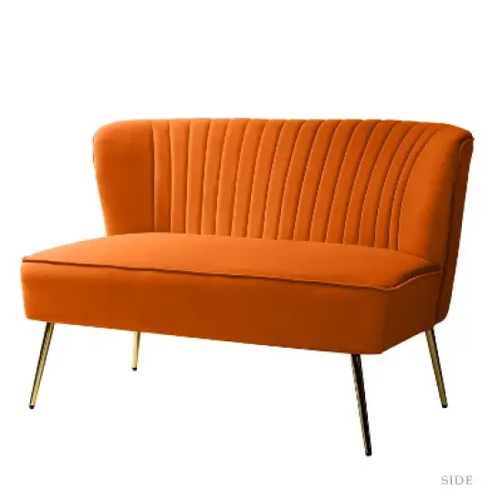 Velvet Nicolas Loveseat Sofa | Karat Home image {19}