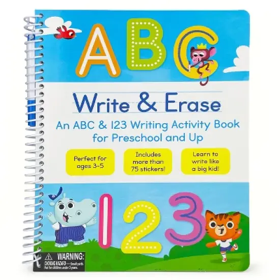Write & Erase ABC and 123 - by  Rufus Downy (Novelty Book) image {1}