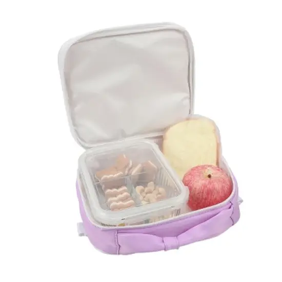 Packed Party Gold Confetti Purple 17" Backpack With Lunchbox image {4}
