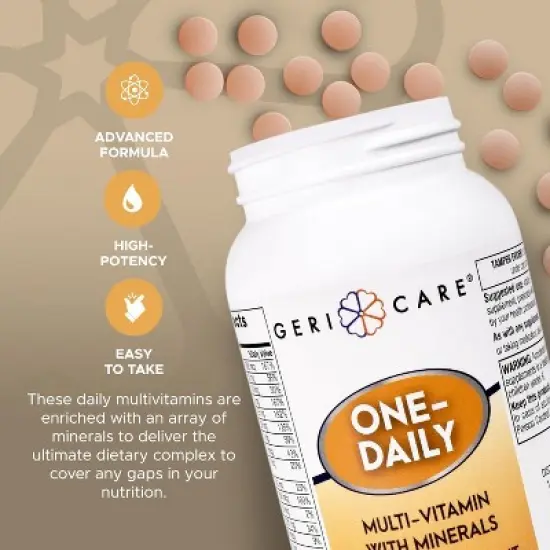 Geri Care One Day Multivitamins With Minerals, 1000 Count image {3}