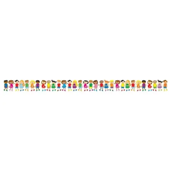 CARSON-DELLOSA Publishing 108103 3' x 3" Straight Kids Border Multicolor (108103) image {1}