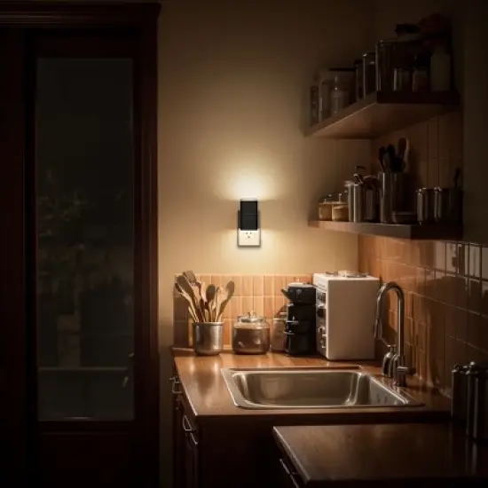 DORESshop 1-Light Dimmable Night Light Plug-In Adjustable 0-100LM Soft White with Dusk to Dawn Sensor for Hallway Bedroom(2-Pack) image {5}