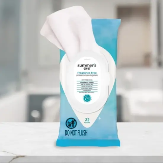 Summer's Eve Fragrance Free Feminine Cleansing Wipes - 32ct image {1}