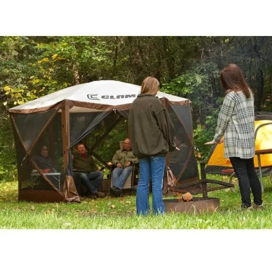Clam Quick-Set Escape 11.5 x 11.5 Ft Portable Pop Up Camping Outdoor Gazebo Screen Tent Canopy Shelter & Carry Bag with 6 Wind & Sun Panels Accessory image {4}
