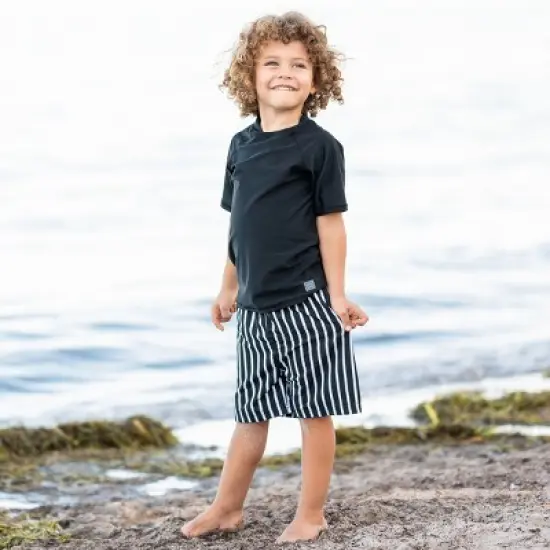 RuggedButts Toddler Boys Stripe Swim Trunks image {2}