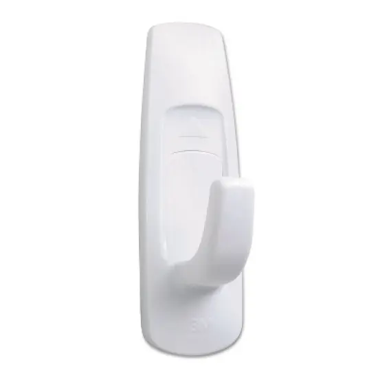 Command General Purpose Hooks 5lb Capacity Plastic White 14 Hooks 16 Strips/Pack 17003MPES image {1}