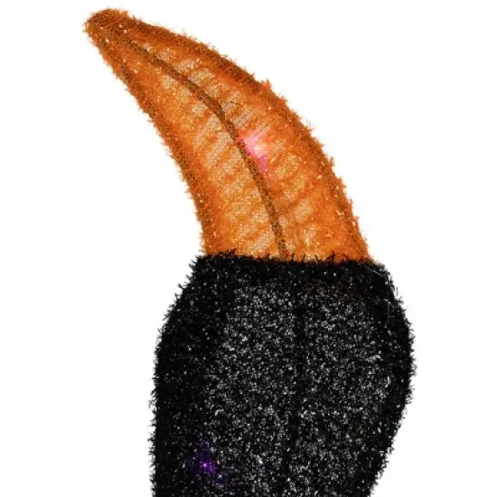 Northlight Lighted Spider Halloween Decoration - 4.5' - Black and Orange - Purple LED Lights image {5}