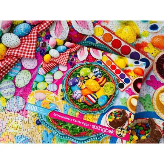 Springbok Extraordinary Easter Eggs Jigsaw Puzzle - 500pc image {2}
