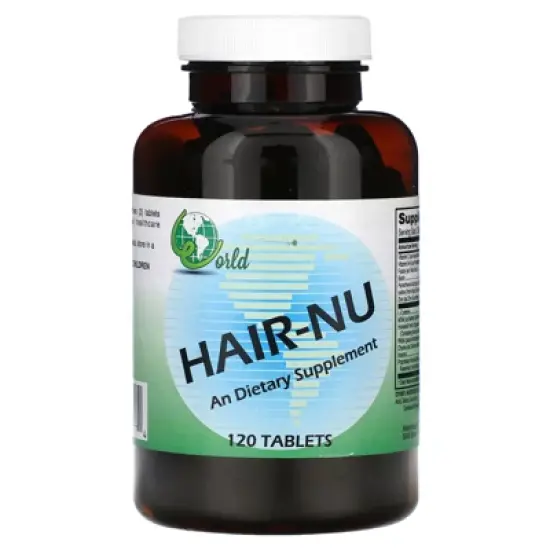 World Organic HAIR-NU, 120 Tablets image {4}