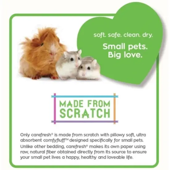 Carefresh Small Pet Soft Paper Bedding, Natural, 60L image {5}