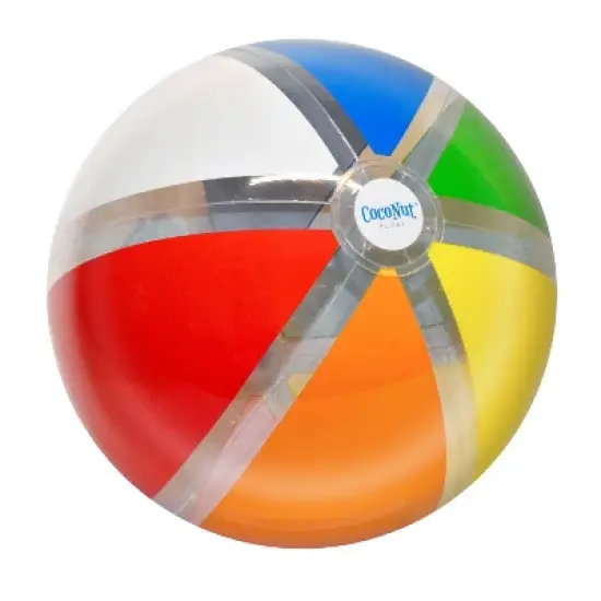 CocoNut Outdoor Colossus 48" Rainbow Beach Ball image {1}