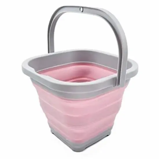 SAMMART 5L (1.3 Gallon) Collapsible Rectangular Handy Basket/Bucket image {8}