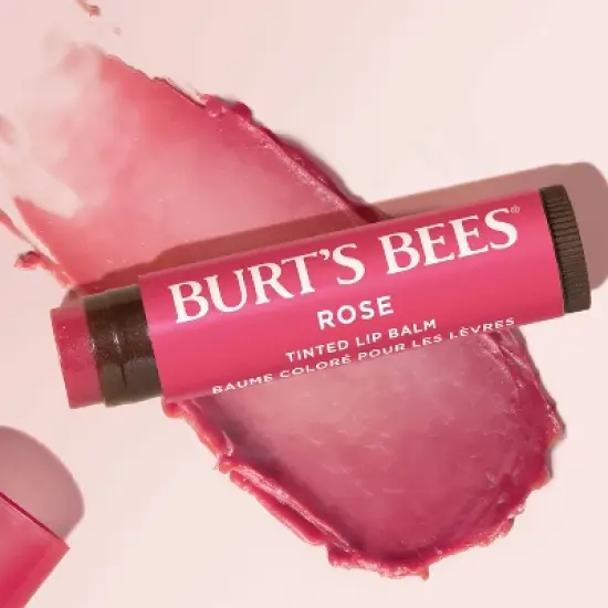 Burt's Bees Tinted Lip Balm - Rose - 0.15oz image {7}