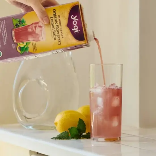 Yogi Organic Elderberry Lemon Balm Herbal Tea Concentrate - 32 fl oz image {4}