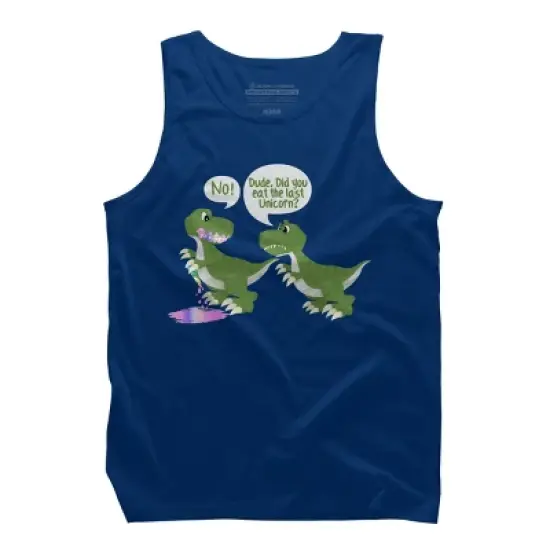 Men's Design By Humans Dude, Did You Eat Last Unicorn By ZeusSE Tank Top image {5}