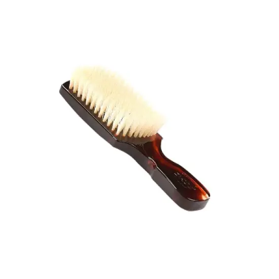 Bass Brushes Imperial Collection - Men's Hair Brush Wave Brush 100% Pure Natural Boar Bristle Medium Firm High Polish Acrylic Handle Tortoise Shell image {2}