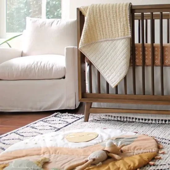 Crane Baby Cotton Quilted Activity Playmat - Kendi Desert Sunset image {3}