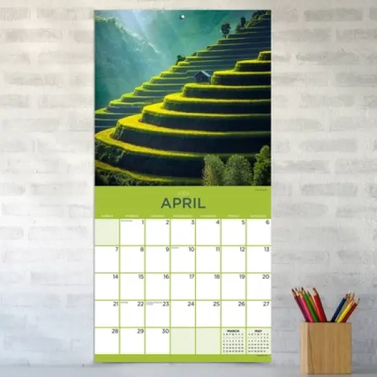 TF Publishing 2024 Wall Calendar 12"x12" Landscapes image {2}
