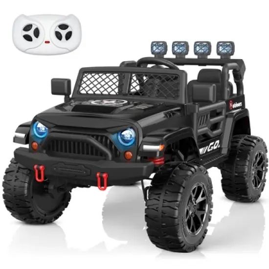 ANPABO 24 V 4WD Truck Two Seater With Parent Remote Control And Bluetooth Music Player 3-8 Years Old image {6}