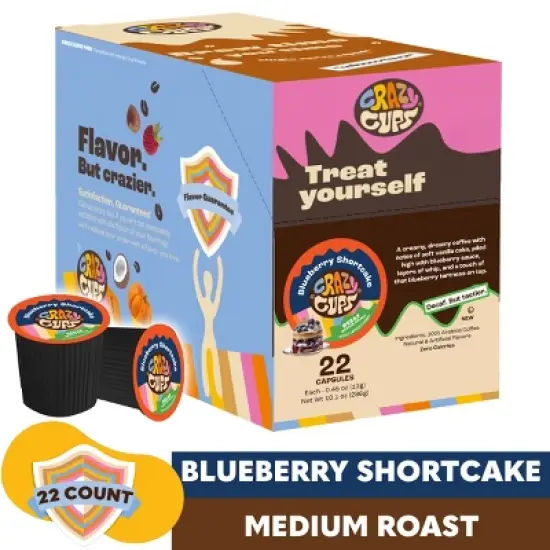 Decaf Blueberry Shortcake Flavored Coffee Pods image {1}