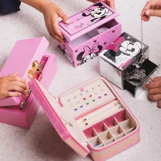 Disney Minnie Mouse Jewelry Box Show Your Minnie Style Jewelry Organizer image {3}