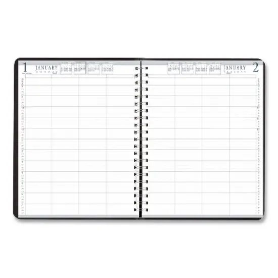 Executive Series Four-Person Group Practice Daily Appointment Book, 11 x 8.5, Black Hard Cover, 12-Month (Jan to Dec): 2026 image {1}