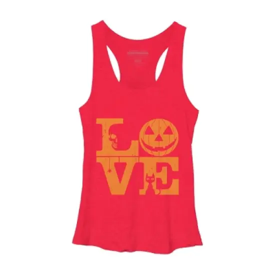 Women's Design By Humans Halloween Love Night Creepy Cute Fun By RedBirdLS Racerback Tank Top image {11}
