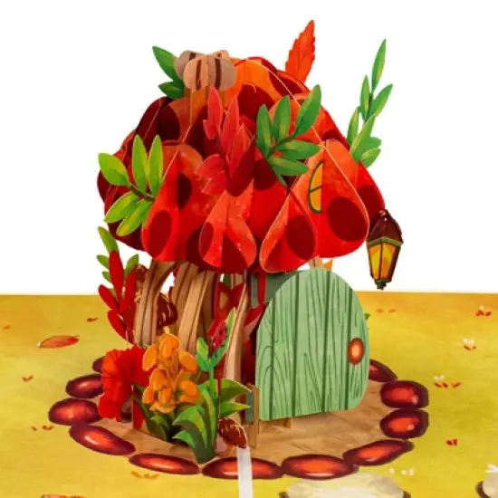 Frndly by Paper Love 3D Fox in Mushroom Pop Up Card image {3}