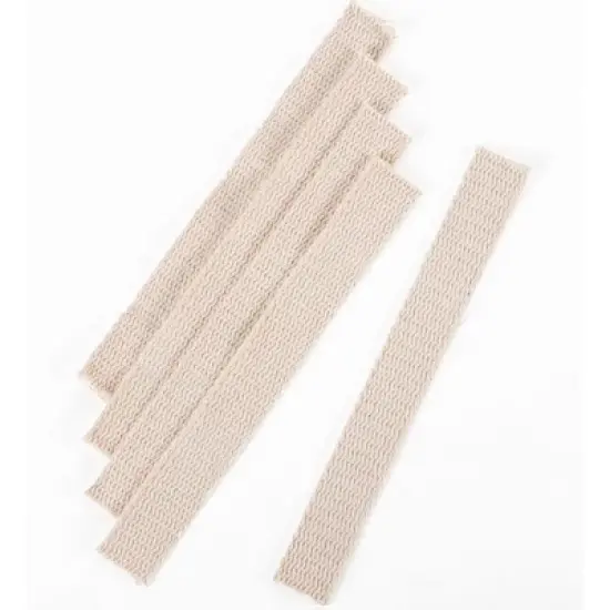 Lehman's 1" Wide Flat Wick for Kerosene Oil Lamps 100% Cotton 8" Long Pack of 5 image {2}